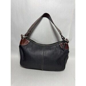Dooney & Bourke Florentine Mini Shoulder Bag Black Pebble Leather Hobo Y2K Small